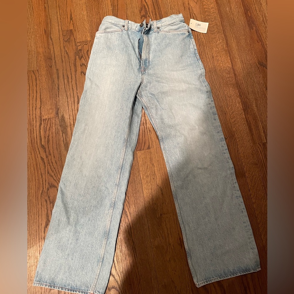 NWT - Made in tomboy jey jeans high rise wide leg jeans. Sz 29 - light blue!!